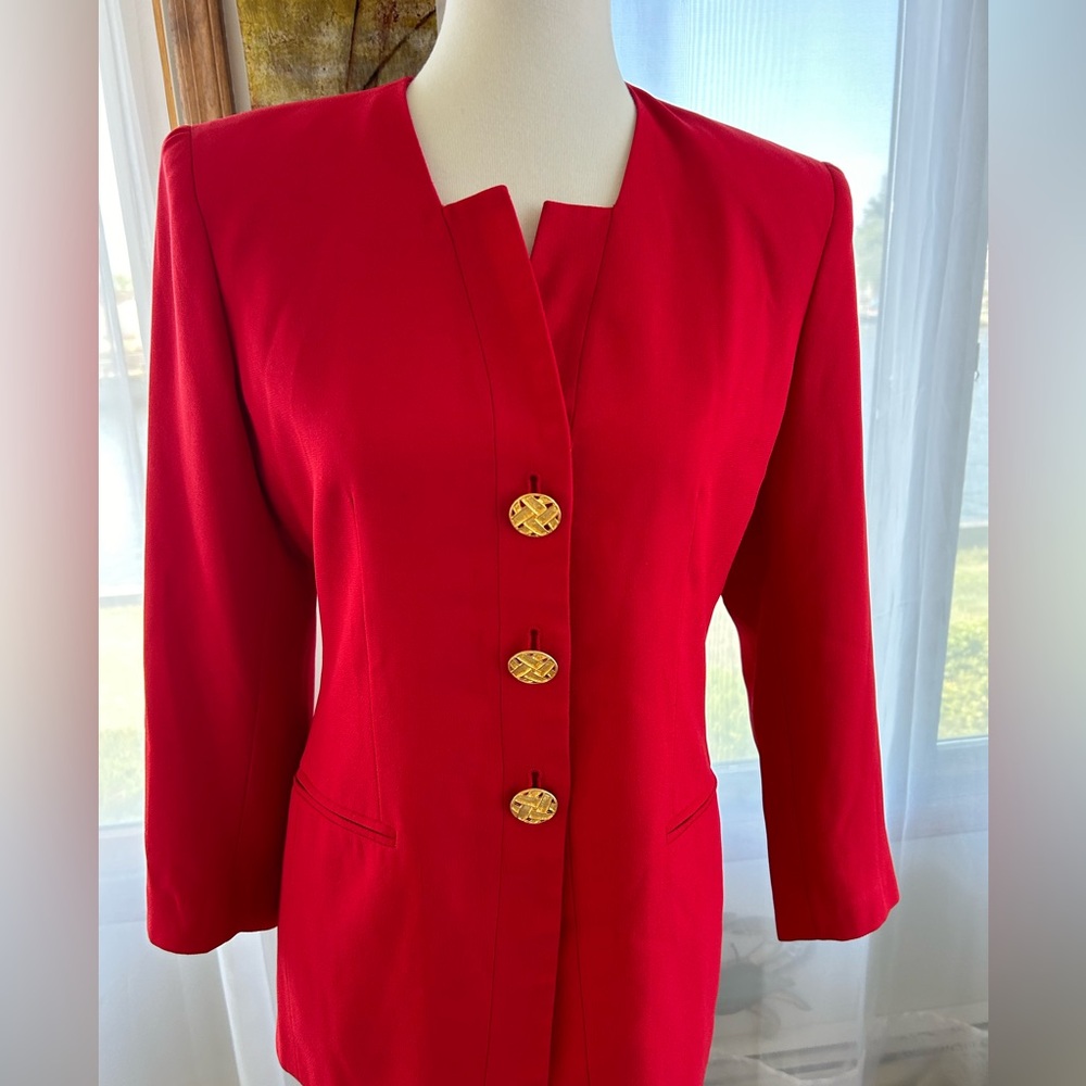 Kasper Red Blazer size 6P